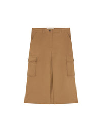 Jupe midi cargo - Chino Beige