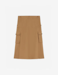 Jupe midi cargo - Chino Beige