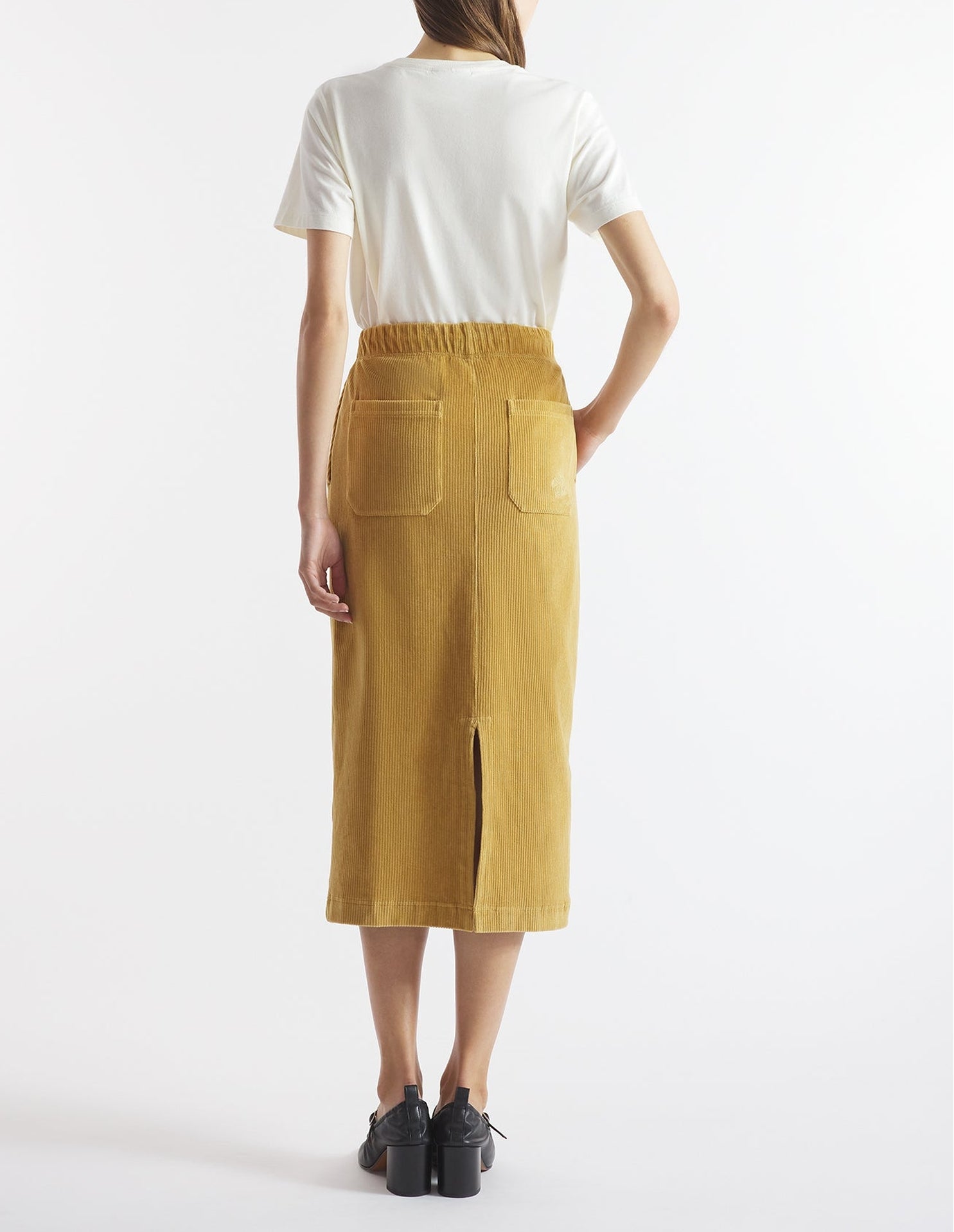 Jupe longue en velours - Chino Beige
