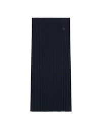 Jupe midi Baby Fox en laine - Eclipse Blue & Black