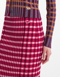 Jupe midi Baby Fox en laine - Winterberry Gum
