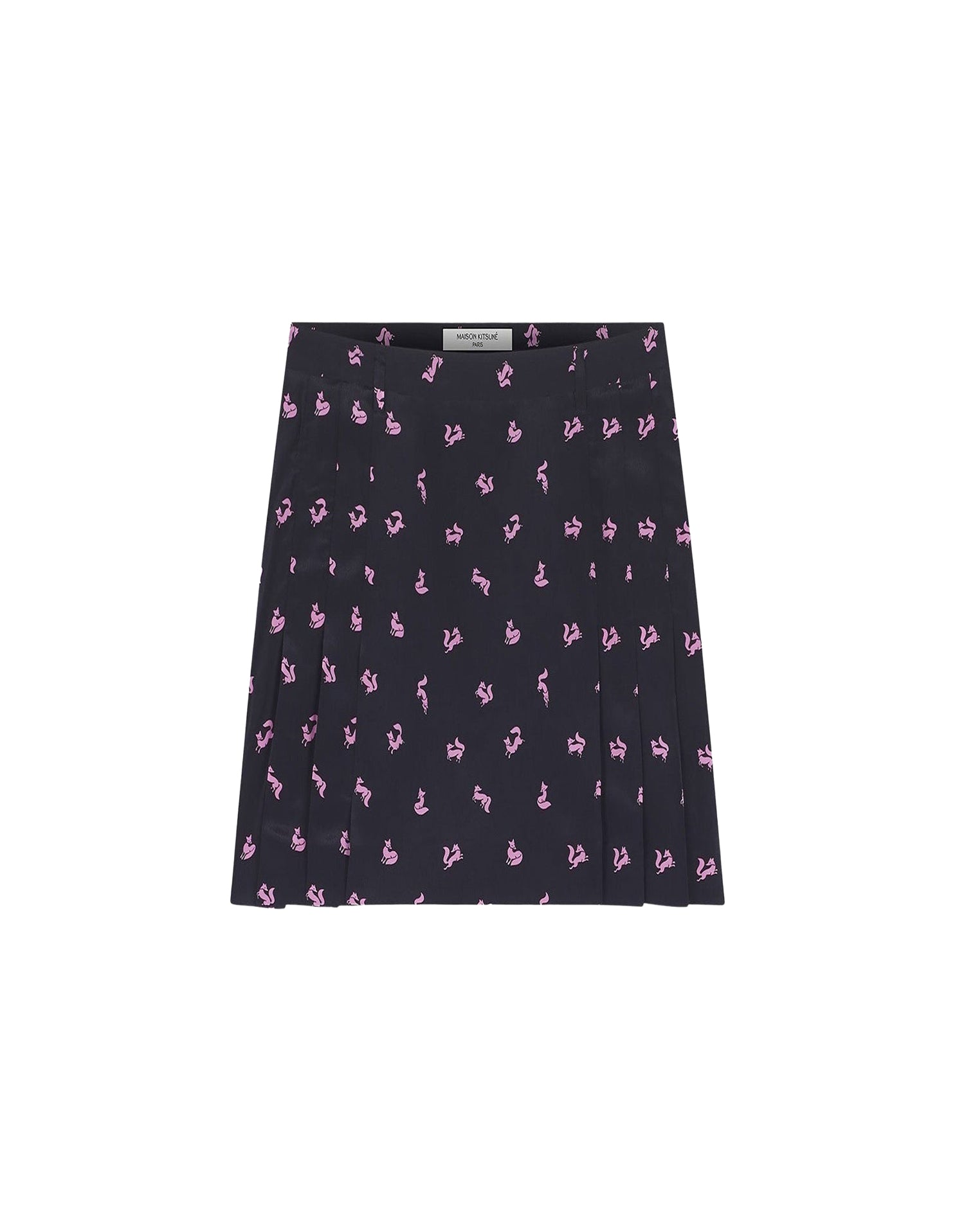 Short pleated skirt - Black