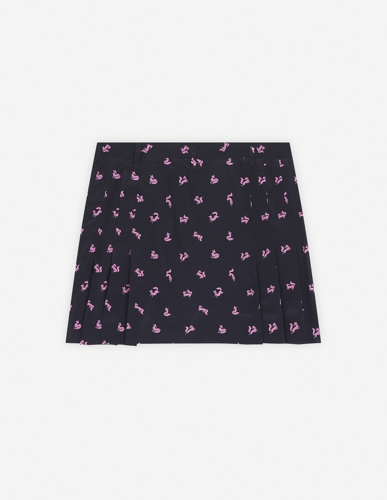 Short pleated skirt - Black