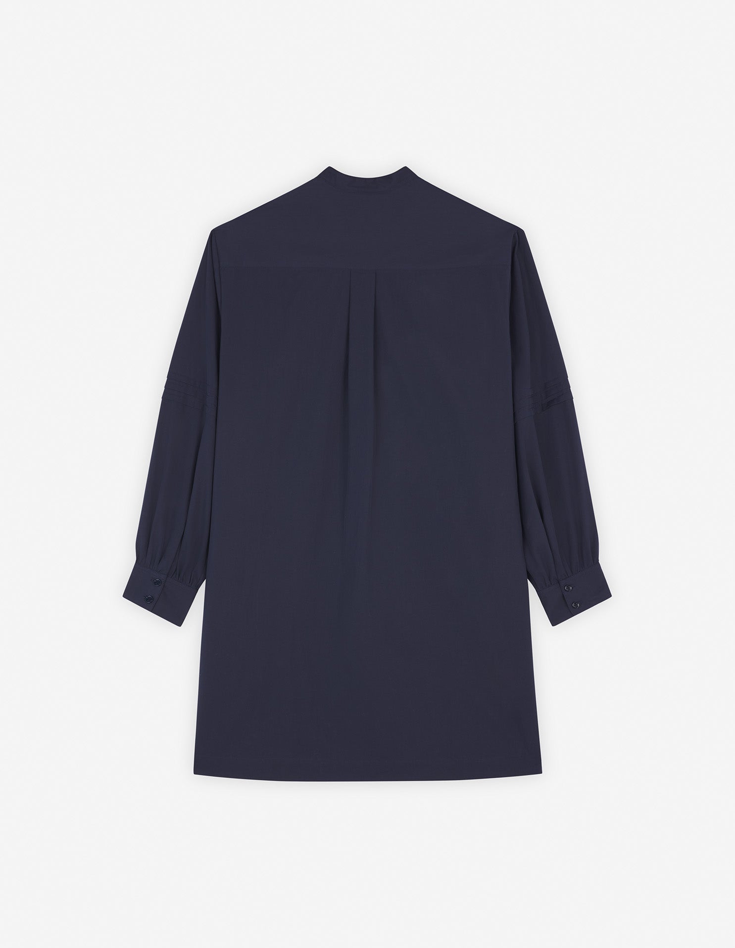 Robe chemise avec broderies anglaises - Navy