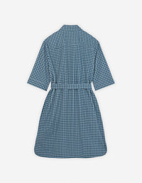 Robe chemise à double poche - Lake Blue & Placid
