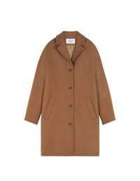 Manteau long en laine - Beige Melange