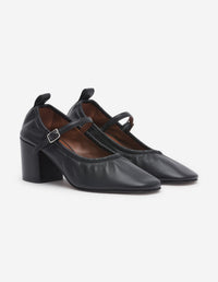Escarpin en cuir - Black
