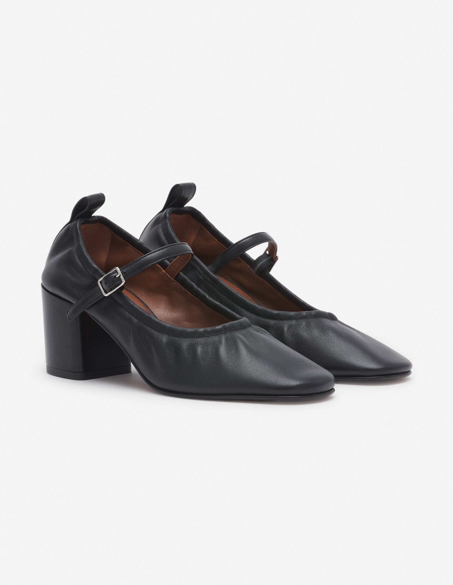 Escarpin en cuir - Black