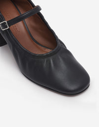 Escarpin en cuir - Black