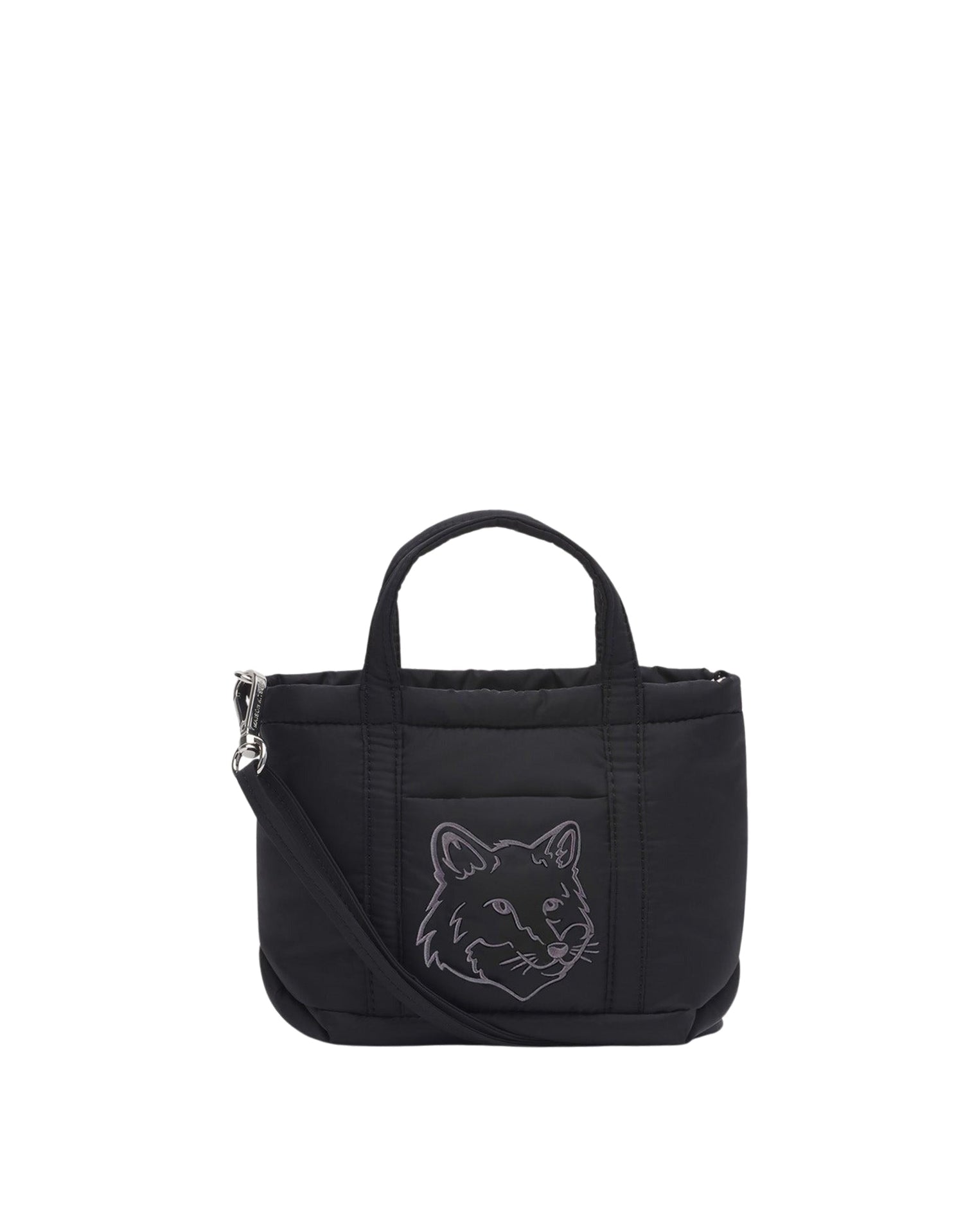 Fox Head small shopping bag - Black