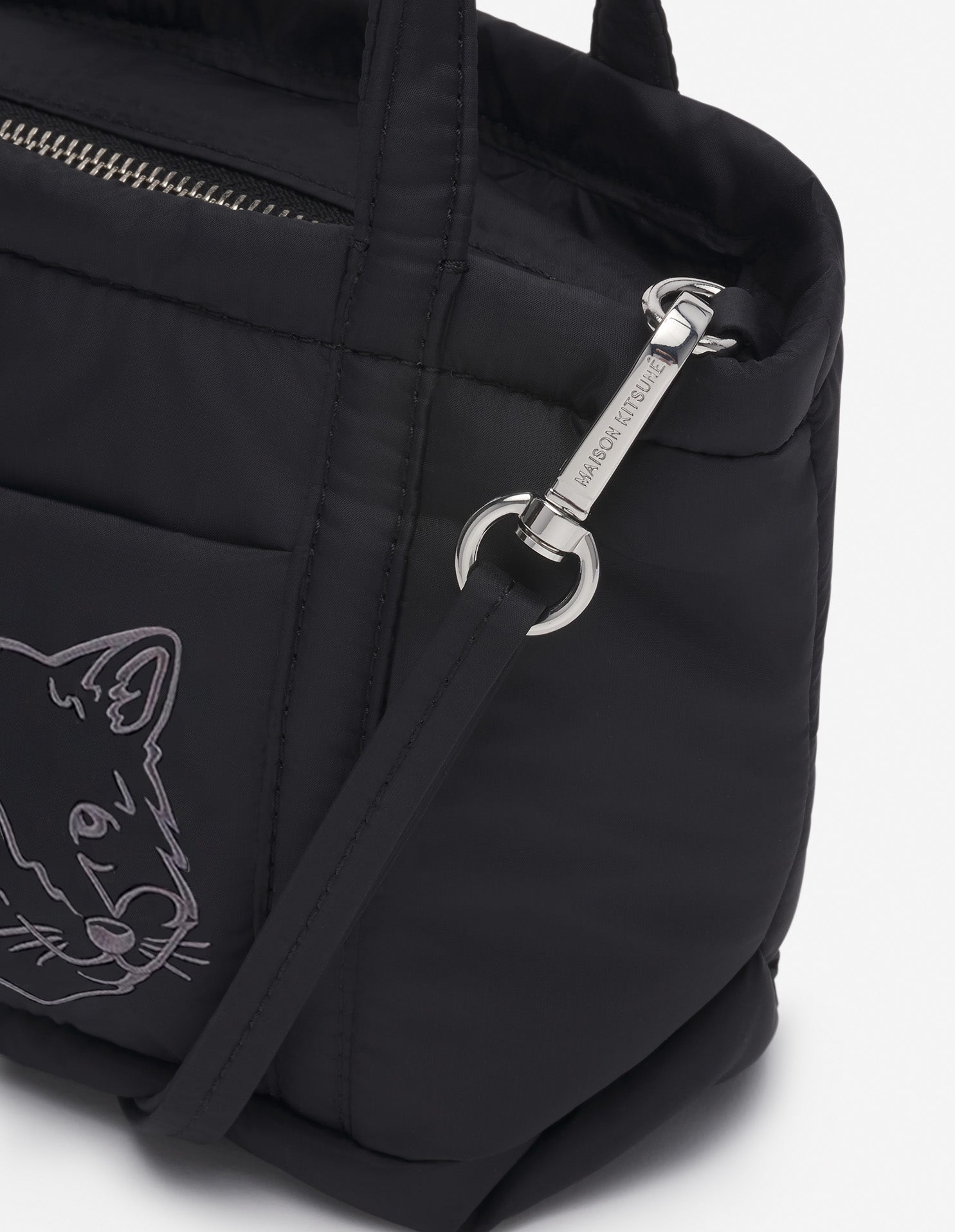 Fox Head small shopping bag - Black