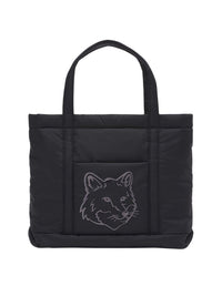 Sac cabas moyen puffer Fox head - Black