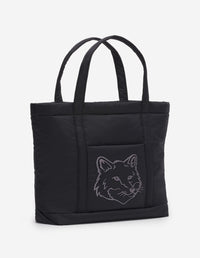 Sac cabas moyen puffer Fox head - Black
