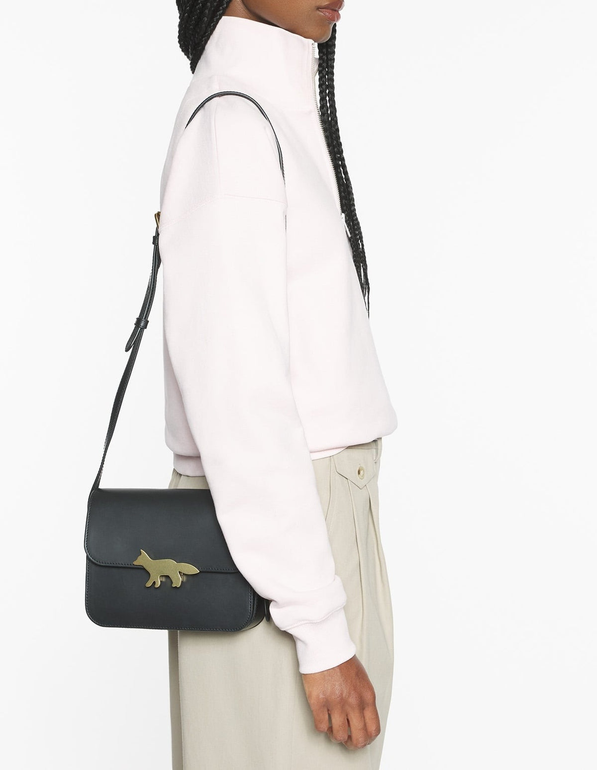 Sac Edie en cuir - Black