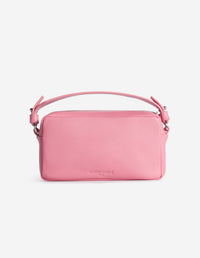 Pochette cloud en cuir - Fraise