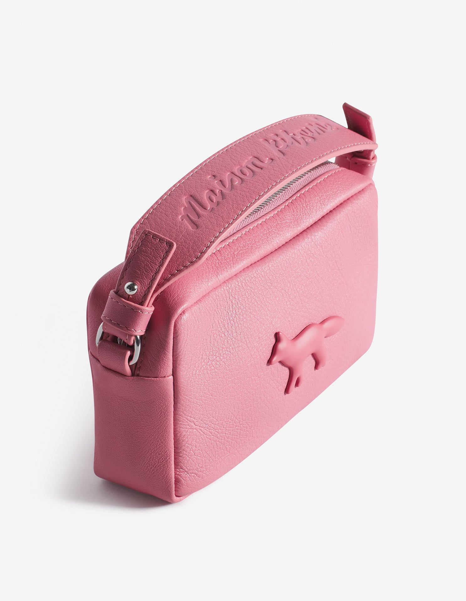 Pochette cloud en cuir - Fraise