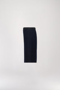 Jupe fourreau deco gros grain - Marine