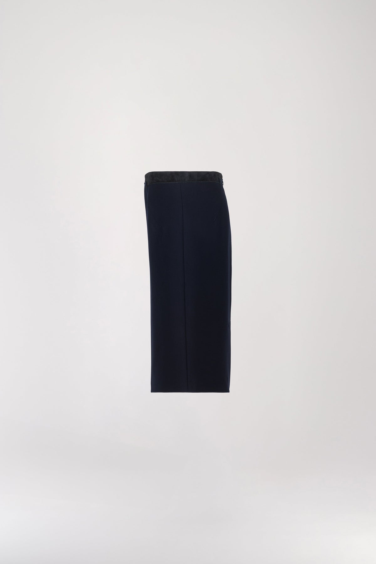 Jupe fourreau deco gros grain - Marine