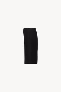 Jupe fourreau deco gros grain - Noir