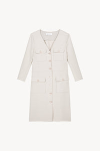 Robe droite militaire legereme - Beton