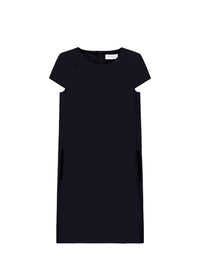 Short dress with pockets - Navy