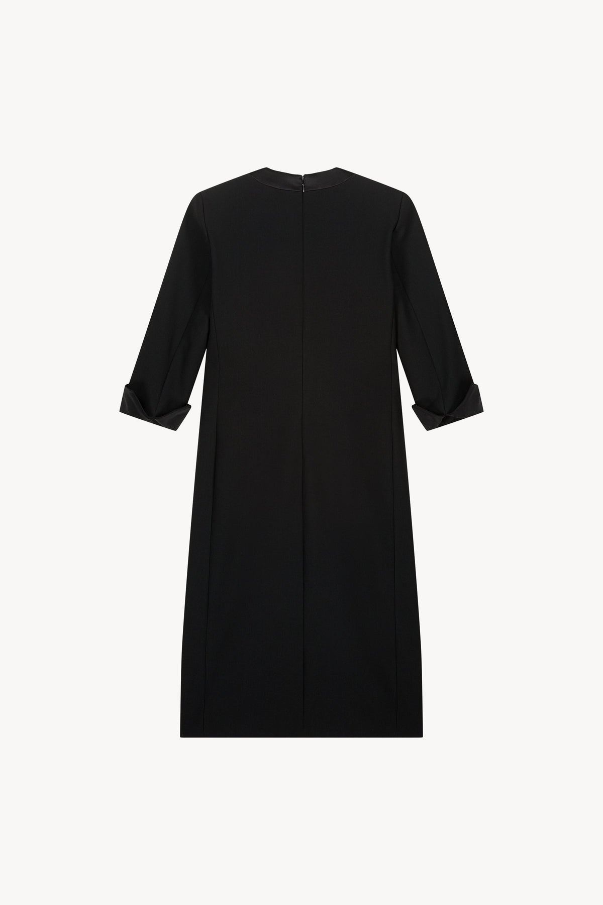 Robe portefeuille ml bi matier - Noir