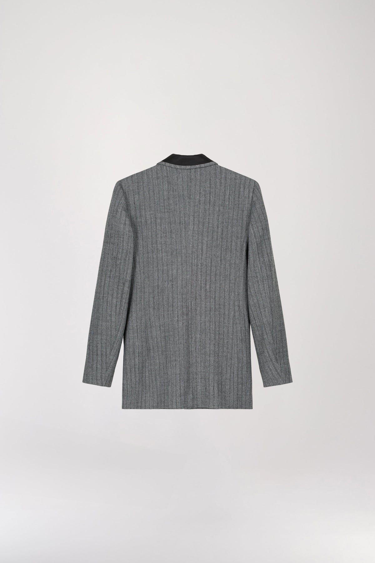 Veste longue 2bts col tailleur - Gris Moyen