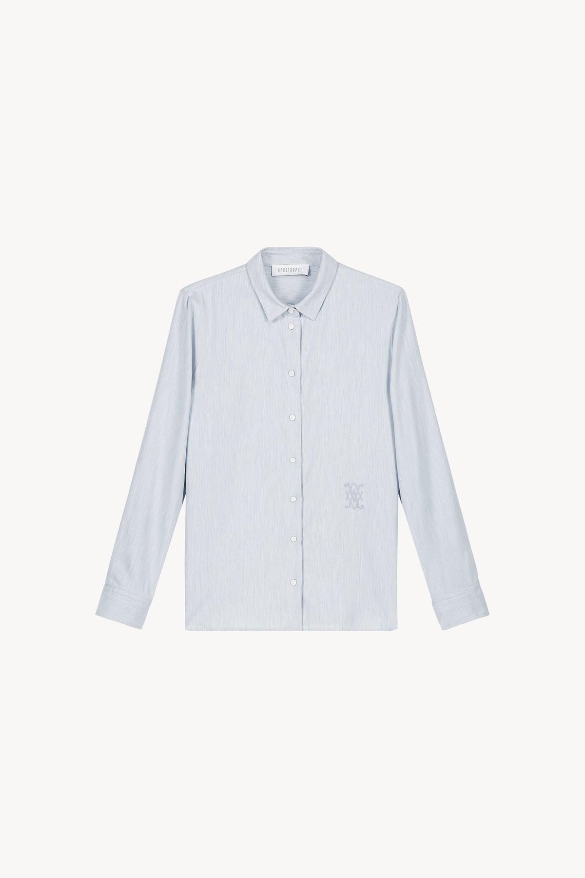 Chemise homme cintree logo - Bleu Pale