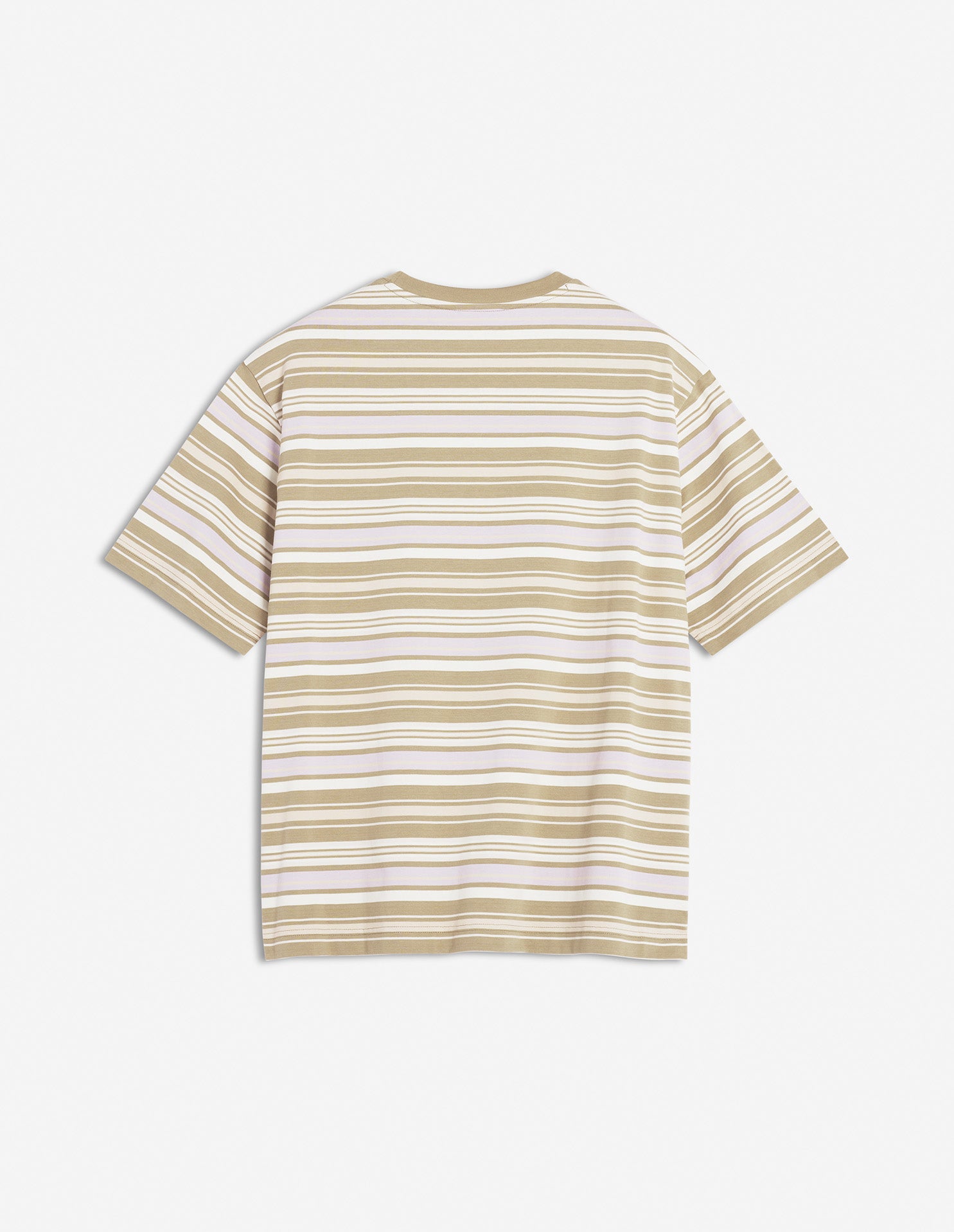 Crafted Profile Fox Striped Oversize Tee-Shirt - Soft Mauve/Cardamone