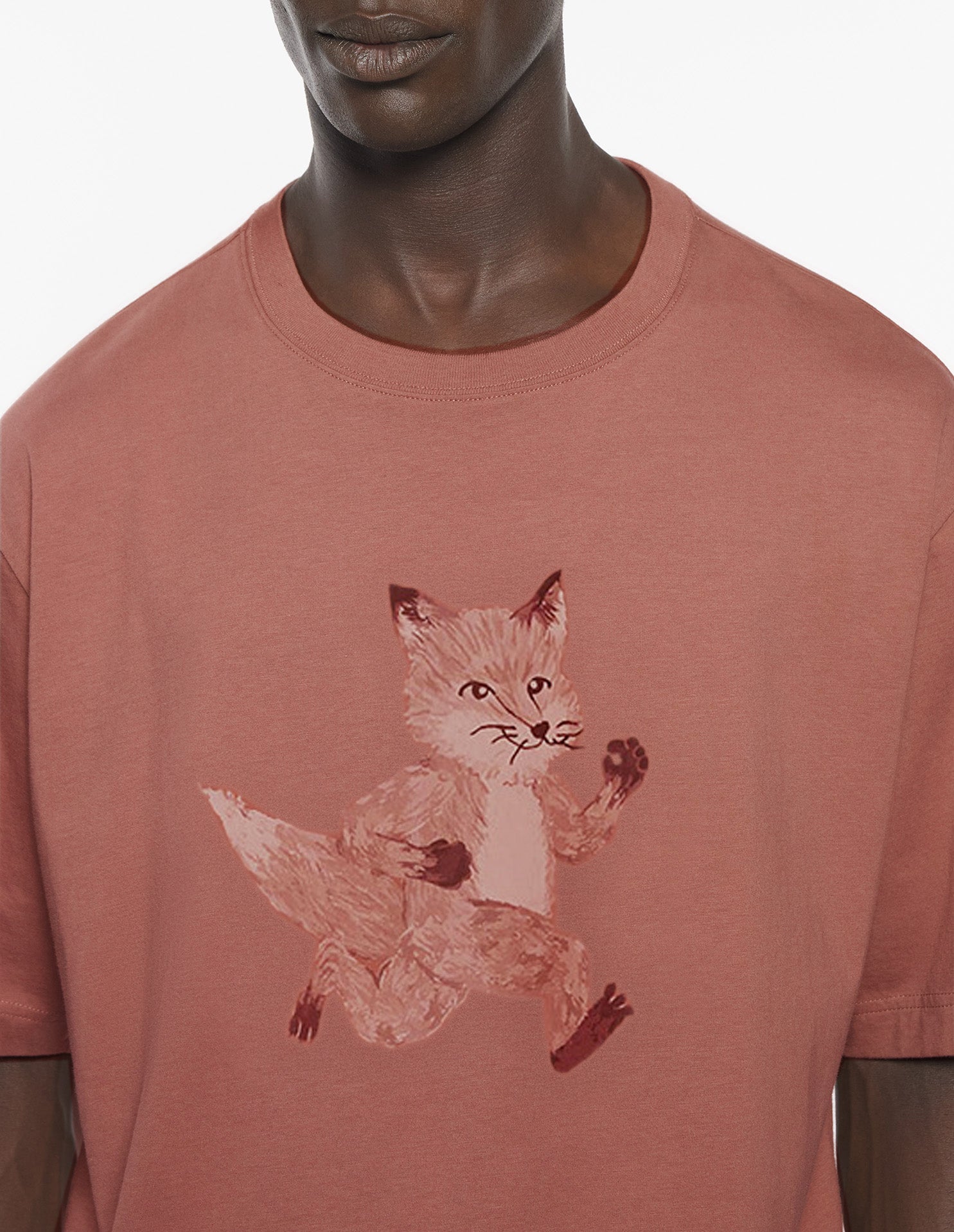 T-shirt oversize avec impression - Brunette