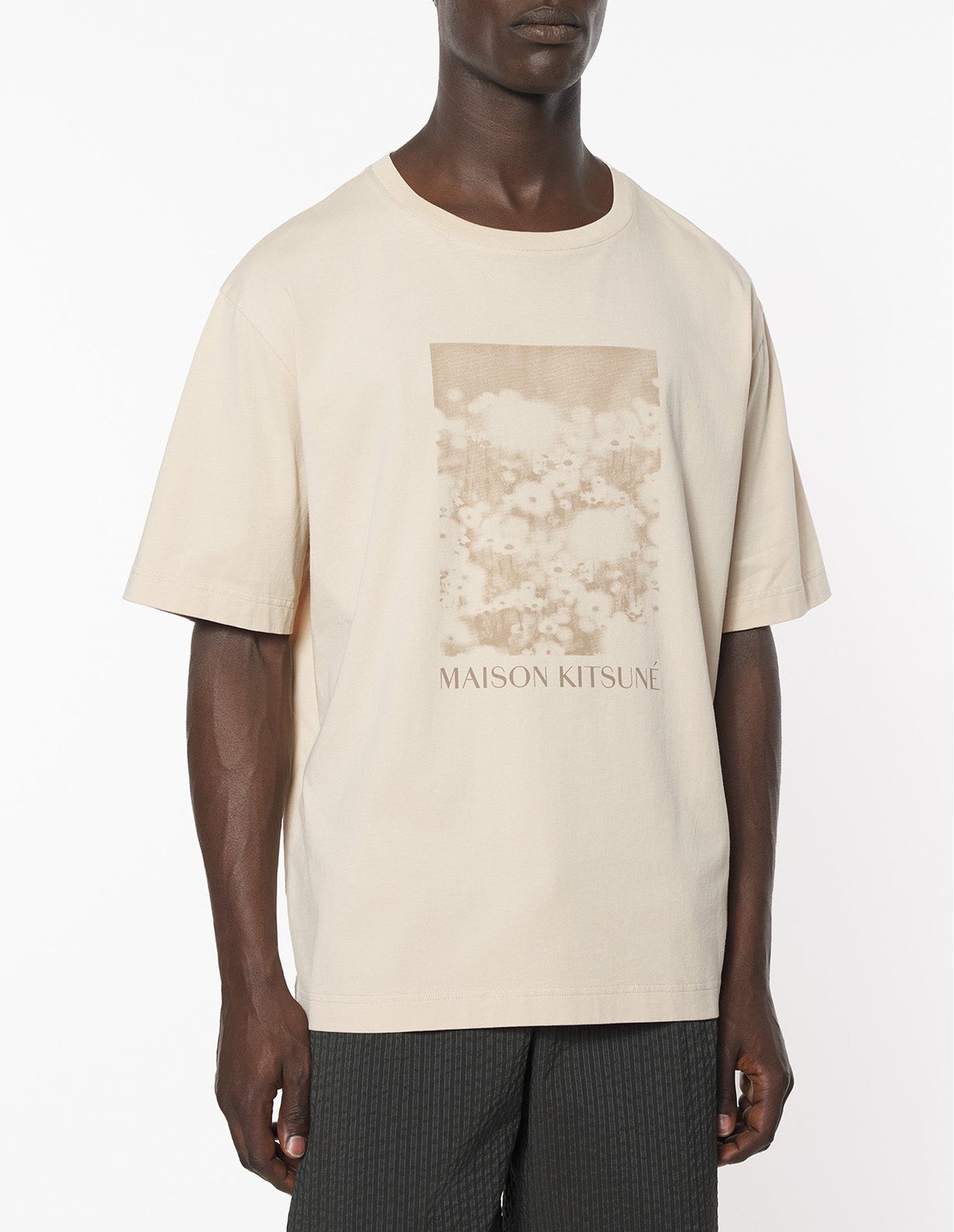 Oversized T-shirt with print - Smoke
