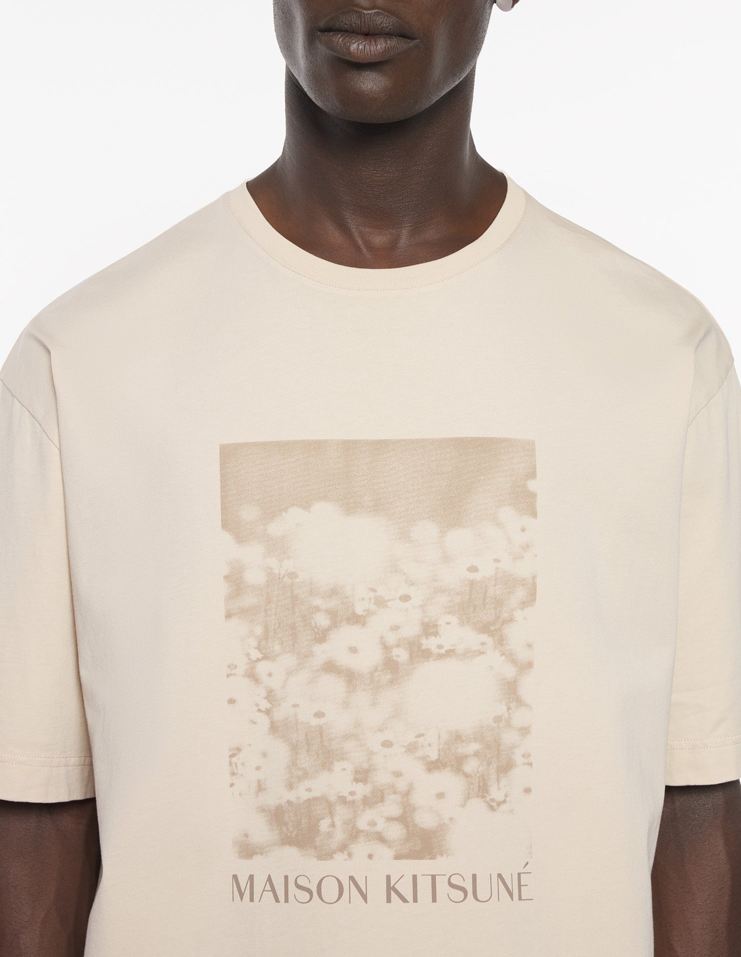Oversized T-shirt with print - Smoke