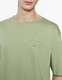 Oversized embossed T-shirt - Turf Green
