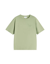 Oversized embossed T-shirt - Turf Green