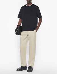 Oversized embossed T-shirt - Black