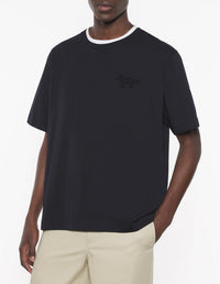 Oversized embossed T-shirt - Black