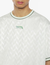 Fox oversize jacquard T-shirt - Celadon