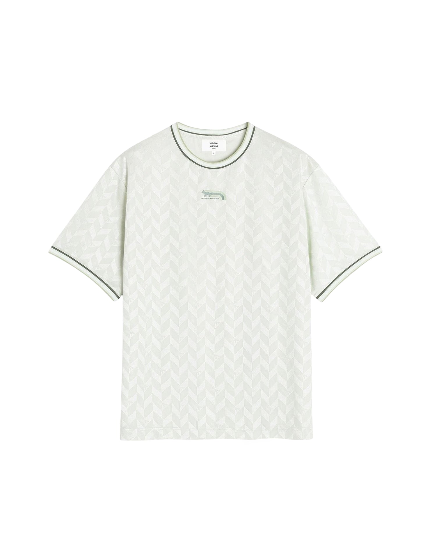Fox oversize jacquard T-shirt - Celadon