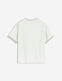 Fox oversize jacquard T-shirt - Celadon