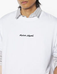 Oversized T-shirt with embroidery - White