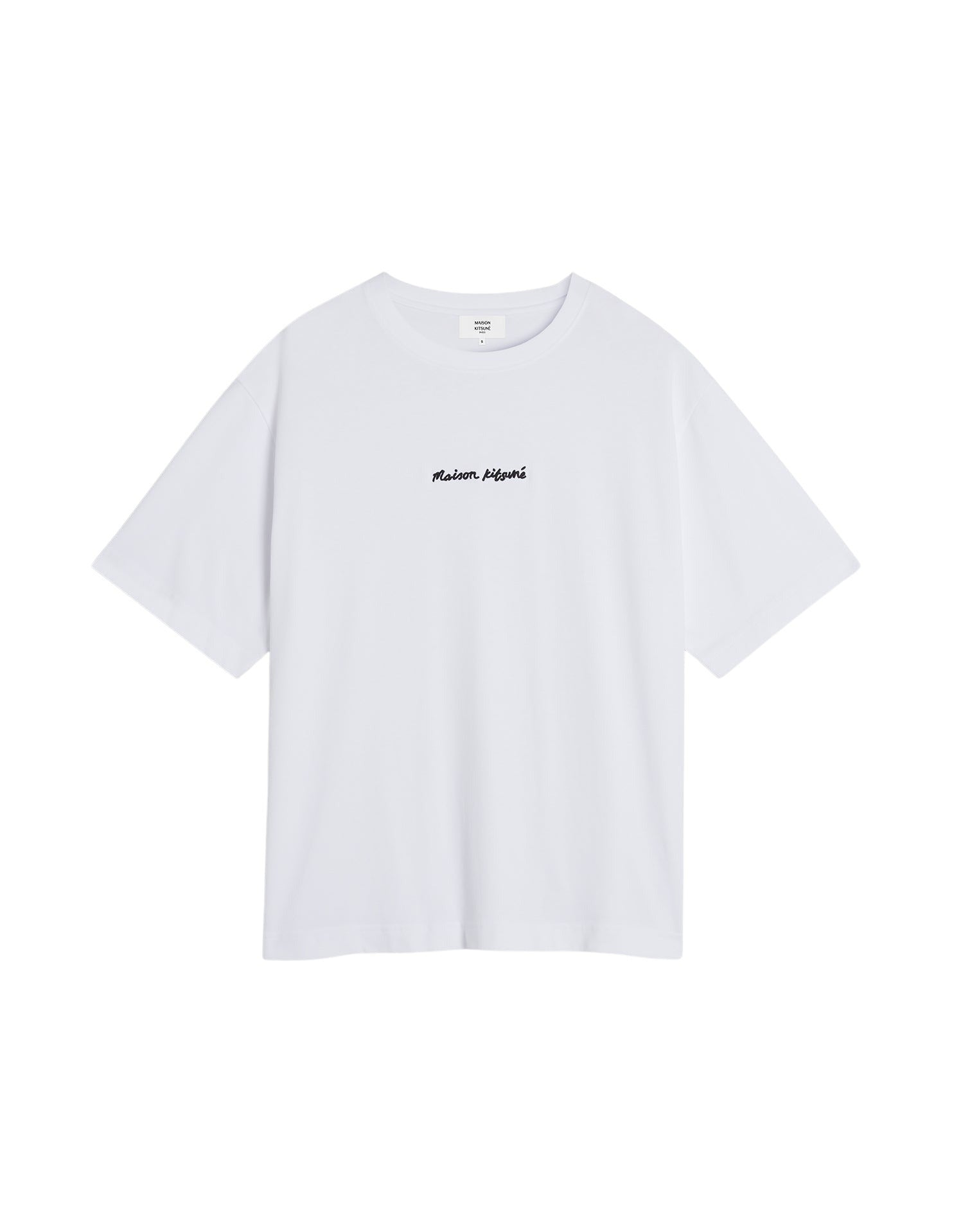 Oversized T-shirt with embroidery - White