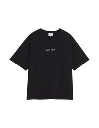 Oversized T-shirt with embroidery - Black