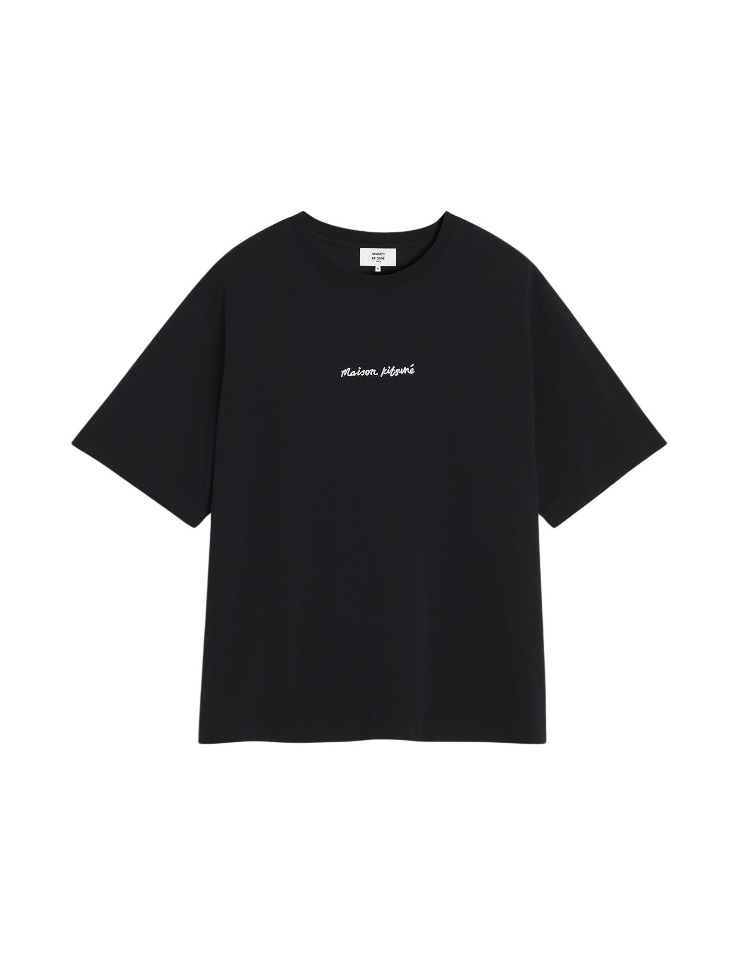 Oversized T-shirt with embroidery - Black