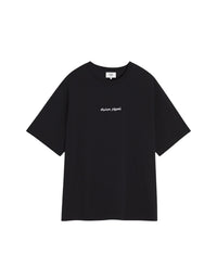 Oversized T-shirt with embroidery - Black