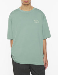 T-shirt oversize avec broderie - Vert de Gris