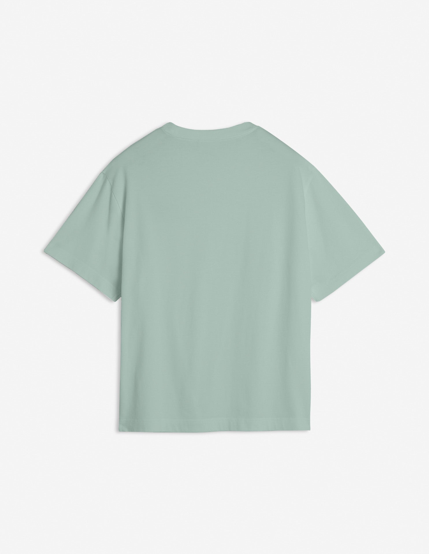 T-shirt oversize avec broderie - Vert de Gris