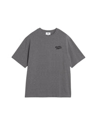 Oversized T-shirt with embroidery - Medium Grey Melange
