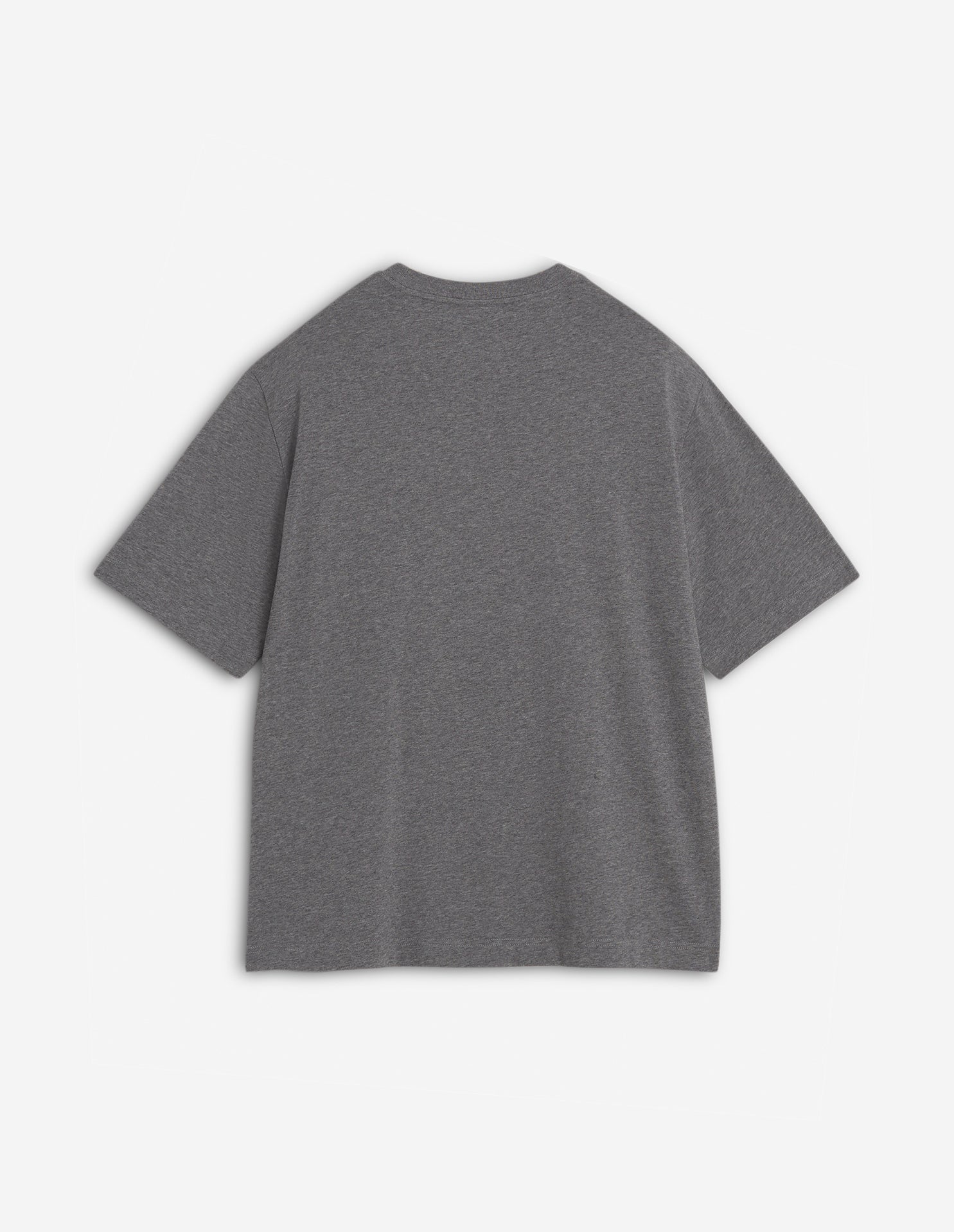 Oversized T-shirt with embroidery - Medium Grey Melange