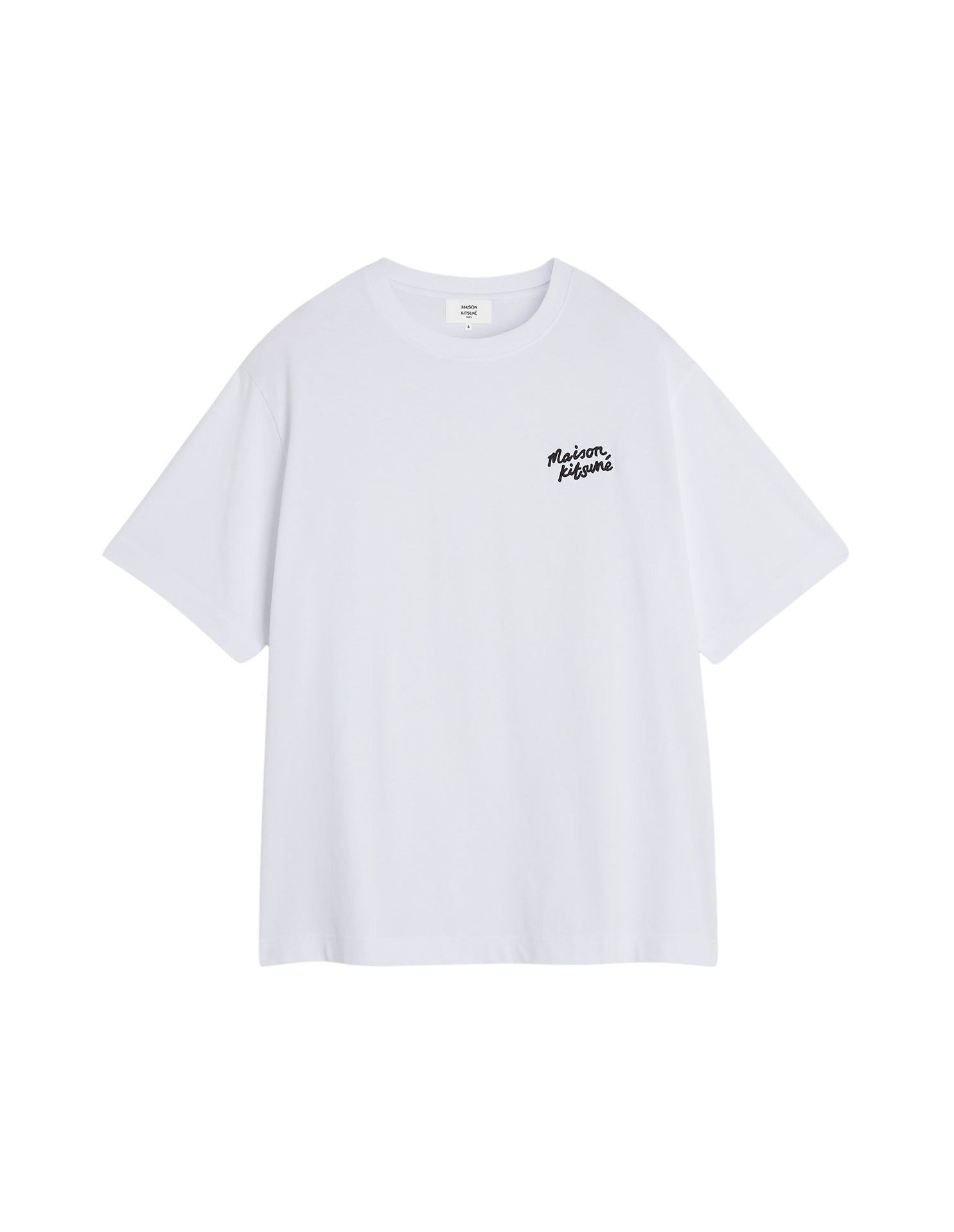 Oversized T-shirt with embroidery - White & Black