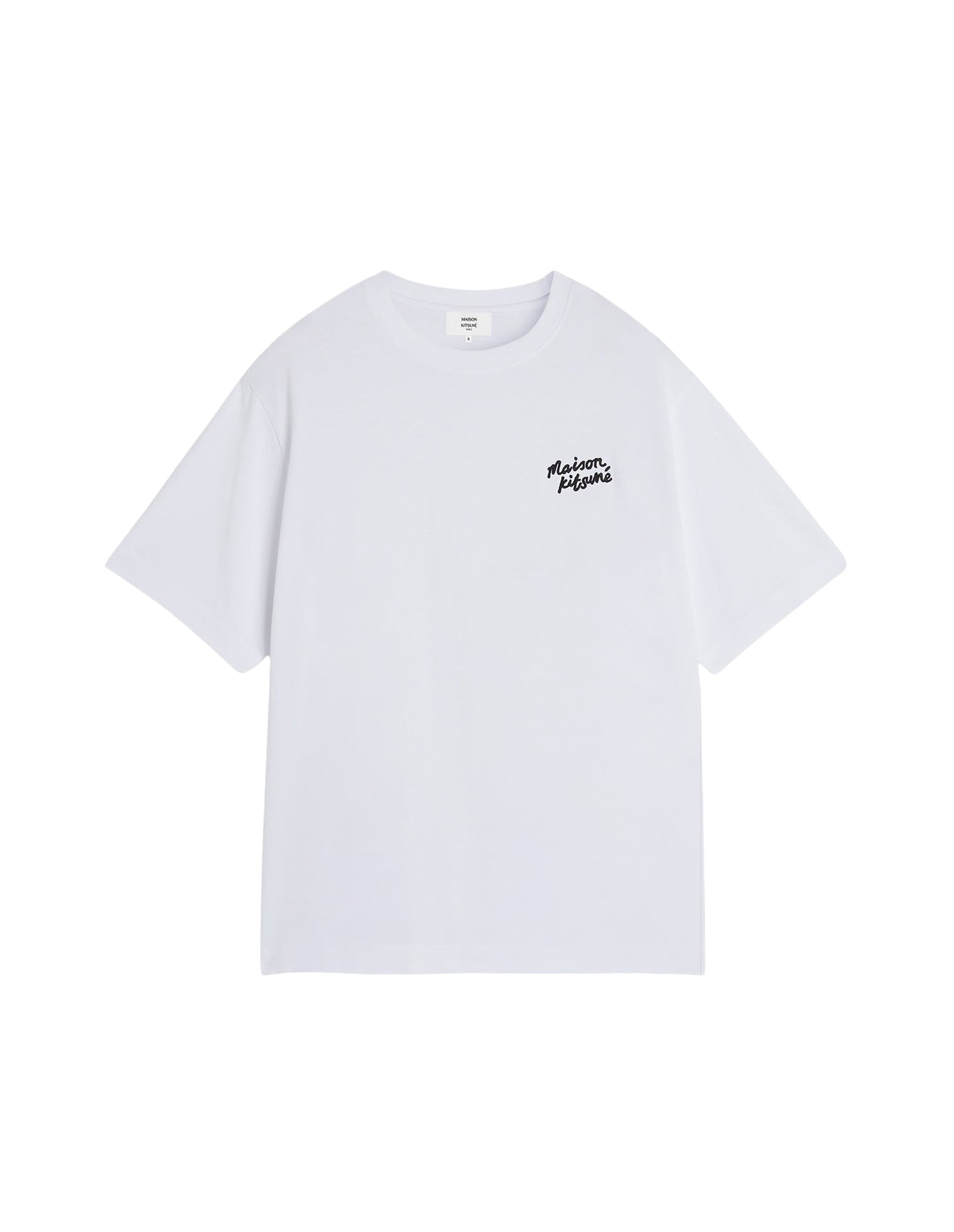 Oversized T-shirt with embroidery - White & Black